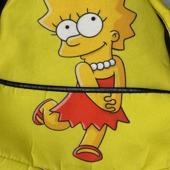 Lisa Simpson Yellow Backpack - Picture 3 of 7
